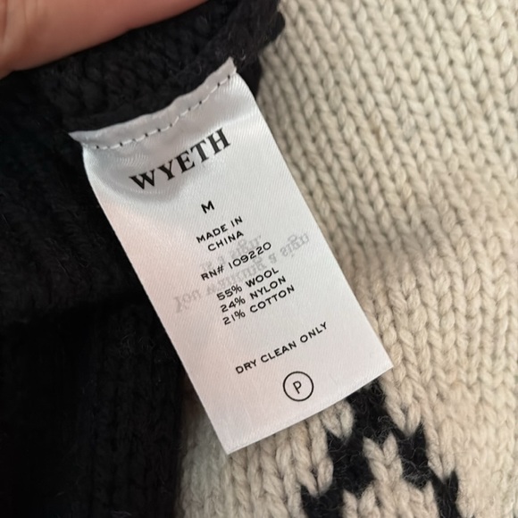 WYETH Phillipa Sweater In Black/cream - Picture 8 of 8